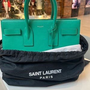Green Saint Laurent sac de jour